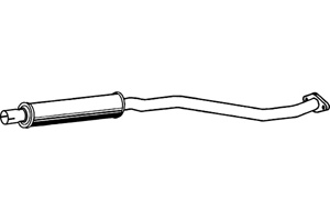Intermediate muffler in the group  at  Professional Parts Sweden AB (P6962)