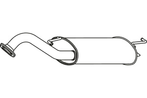 Rear muffler i gruppen Tillflligt dolda artiklar hos  Professional Parts Sweden AB (P6974)