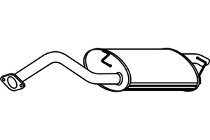 Rear muffler i gruppen Tillflligt dolda artiklar hos  Professional Parts Sweden AB (P6979)