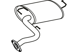 Rear muffler i gruppen Tillflligt dolda artiklar hos  Professional Parts Sweden AB (P6983)