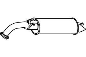 Rear muffler in the group  at  Professional Parts Sweden AB (P6985)