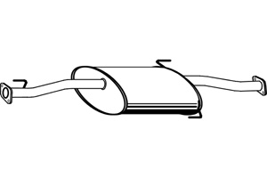 Intermediate muffler in the group  at  Professional Parts Sweden AB (P6988)