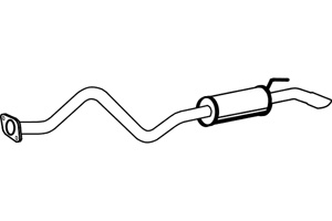 Rear muffler i gruppen Tillflligt dolda artiklar hos  Professional Parts Sweden AB (P6989)