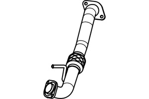 Intermediate pipe in the group  at  Professional Parts Sweden AB (P6990)