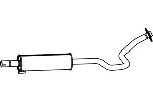 Intermediate muffler in the group  at  Professional Parts Sweden AB (P6993)