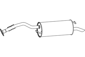 Rear muffler in the group  at  Professional Parts Sweden AB (P6994)