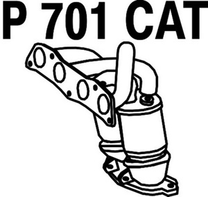 Catalytic converter in the group  at  Professional Parts Sweden AB (P701CAT)
