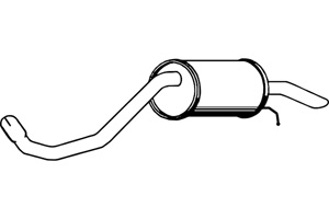 Rear muffler in the group  at  Professional Parts Sweden AB (P7102)