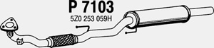 Front muffler in the group  at  Professional Parts Sweden AB (P7103)