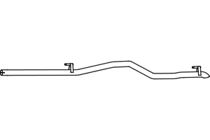 Rear pipe in the group  at  Professional Parts Sweden AB (P7111)