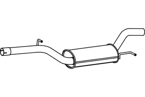 Intermediate muffler i gruppen Tillflligt dolda artiklar hos  Professional Parts Sweden AB (P7112)