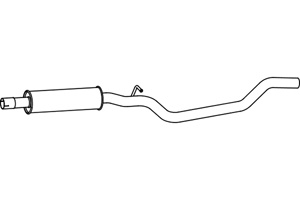 Intermediate muffler in the group  at  Professional Parts Sweden AB (P7114)