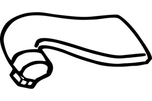 Rear pipe in the group Exhaust parts / Exhaust muffler & kits at  Professional Parts Sweden AB (P7124)