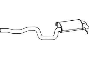 Rear muffler in the group  at  Professional Parts Sweden AB (P7128)
