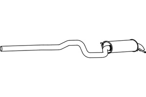 Rear muffler i gruppen Tillflligt dolda artiklar hos  Professional Parts Sweden AB (P7129)