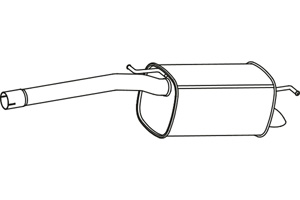 Rear muffler in the group  at  Professional Parts Sweden AB (P7130)