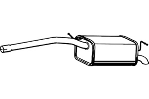 Rear muffler in the group  at  Professional Parts Sweden AB (P7132)