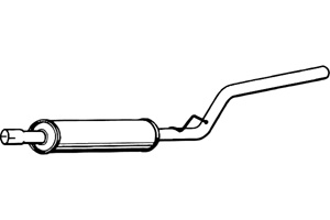 Intermediate muffler in the group  at  Professional Parts Sweden AB (P7134)