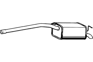 Rear muffler in the group  at  Professional Parts Sweden AB (P7135)