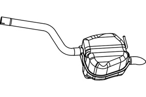 Rear muffler in the group  at  Professional Parts Sweden AB (P7156)