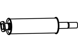 Intermediate muffler in the group  at  Professional Parts Sweden AB (P7160)