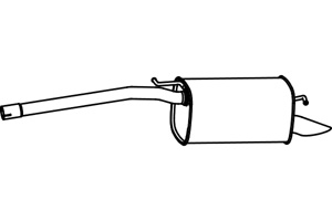 Rear muffler in the group  at  Professional Parts Sweden AB (P7162)