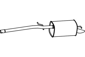Rear muffler in the group  at  Professional Parts Sweden AB (P7164)