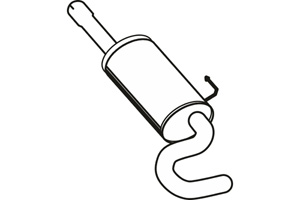 Rear muffler in the group  at  Professional Parts Sweden AB (P7167)