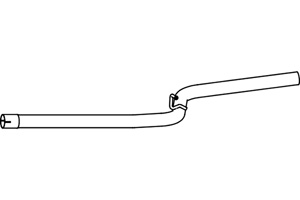 Intermediate pipe in the group  at  Professional Parts Sweden AB (P7175)