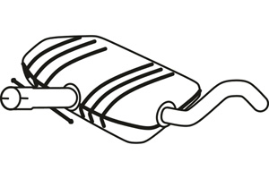 Intermediate muffler in the group  at  Professional Parts Sweden AB (P7178)