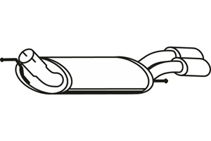 Rear muffler i gruppen Tillflligt dolda artiklar hos  Professional Parts Sweden AB (P7179)