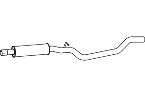 Intermediate muffler in the group  at  Professional Parts Sweden AB (P7190)