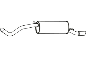 Rear muffler in the group  at  Professional Parts Sweden AB (P7193)