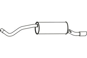 Rear muffler in the group  at  Professional Parts Sweden AB (P7195)