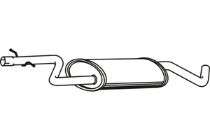 Intermediate muffler in the group  at  Professional Parts Sweden AB (P7198)