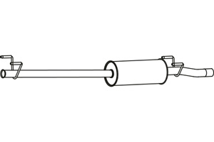Intermediate muffler in the group  at  Professional Parts Sweden AB (P72011)