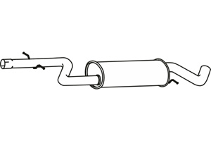 Intermediate muffler in the group Exhaust parts / Exhaust muffler & kits at  Professional Parts Sweden AB (P72012)