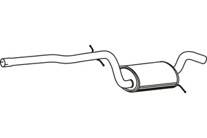 Intermediate muffler in the group  at  Professional Parts Sweden AB (P72034)