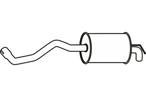 Rear muffler in the group Exhaust parts / Exhaust muffler & kits at  Professional Parts Sweden AB (P72037)