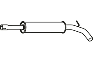Intermediate muffler in the group  at  Professional Parts Sweden AB (P72038)