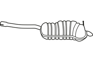 Rear muffler in the group Exhaust parts / Exhaust muffler & kits at  Professional Parts Sweden AB (P72049)