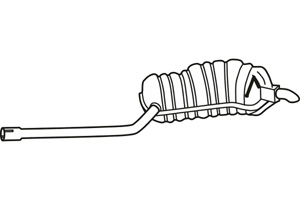 Rear muffler in the group Exhaust parts / Exhaust muffler & kits at  Professional Parts Sweden AB (P72052)