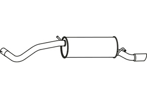 Rear muffler in the group  at  Professional Parts Sweden AB (P72056)