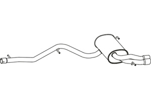 Rear muffler in the group  at  Professional Parts Sweden AB (P72065)