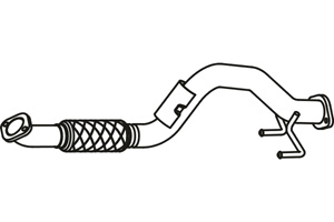 Front pipe i gruppen Tillflligt dolda artiklar hos  Professional Parts Sweden AB (P72066)