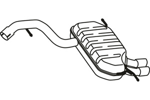 Rear muffler in the group  at  Professional Parts Sweden AB (P72069)