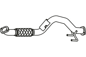Front pipe in the group  at  Professional Parts Sweden AB (P72071)