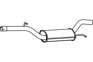 Intermediate muffler i gruppen Tillflligt dolda artiklar hos  Professional Parts Sweden AB (P72097)