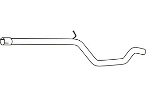 Intermediate pipe in the group Exhaust parts / Exhaust muffler & kits at  Professional Parts Sweden AB (P72124)