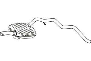 Intermediate muffler in the group Exhaust parts / Exhaust muffler & kits at  Professional Parts Sweden AB (P72135)